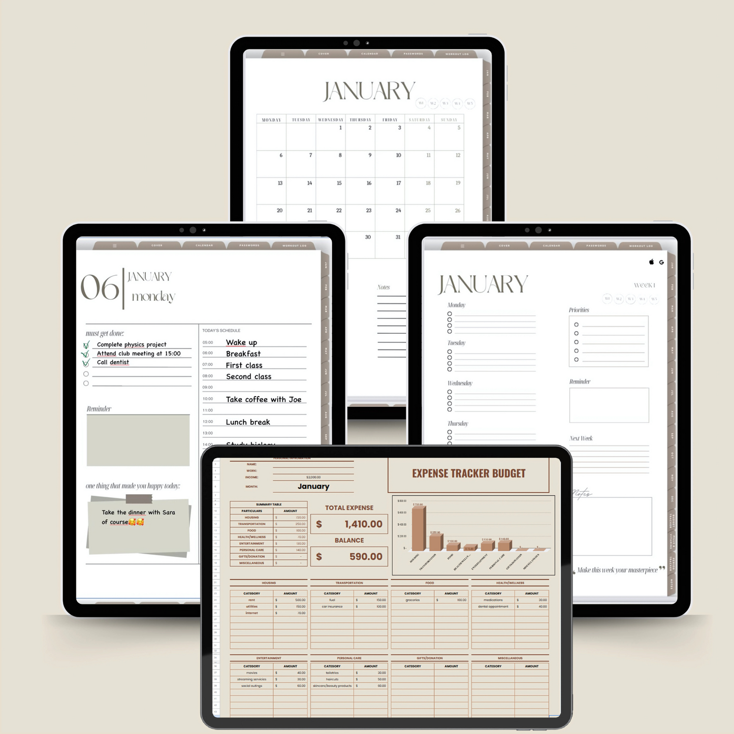 The Ultimate All-in-One Digital Planner 2025